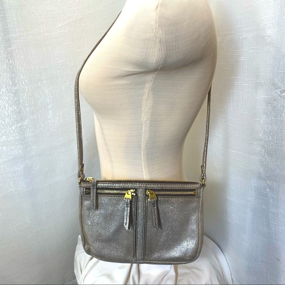 FOSSIL Metallic Suede Crossbody Bag - Picture 6 of 6
